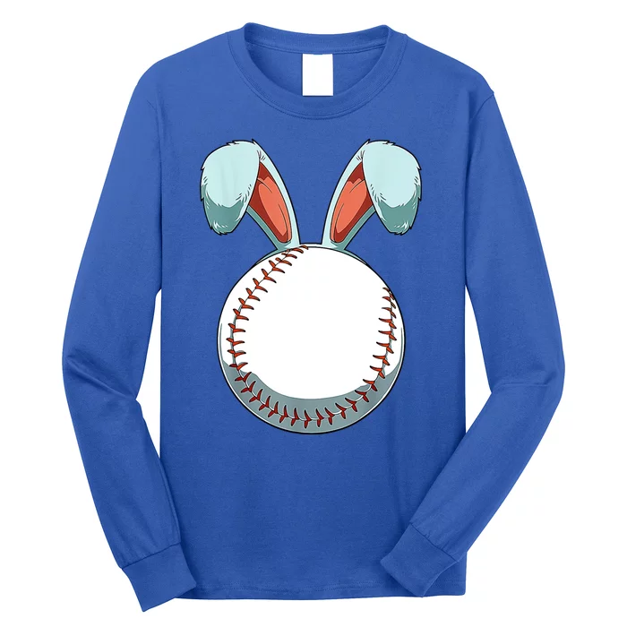 Baseball Bunny Easter Holiday Sport Lover Long Sleeve Shirt