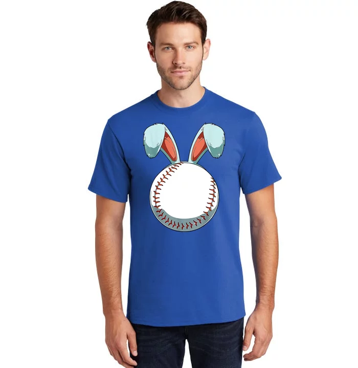 Baseball Bunny Easter Holiday Sport Lover Tall T-Shirt