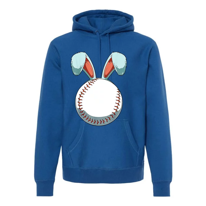 Baseball Bunny Easter Holiday Sport Lover Premium Hoodie