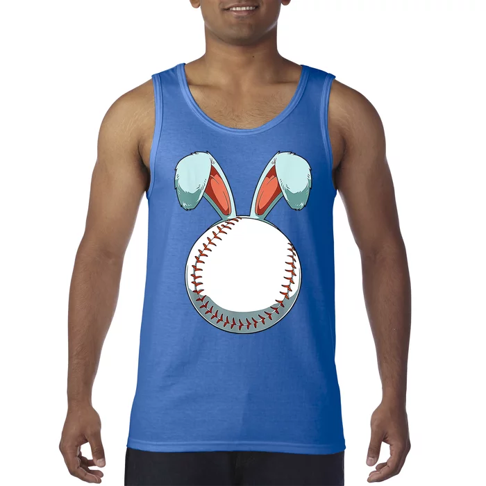 Baseball Bunny Easter Holiday Sport Lover Tank Top