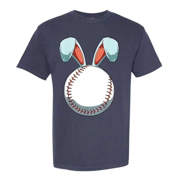 Baseball Bunny Easter Holiday Sport Lover Garment-Dyed Heavyweight T-Shirt