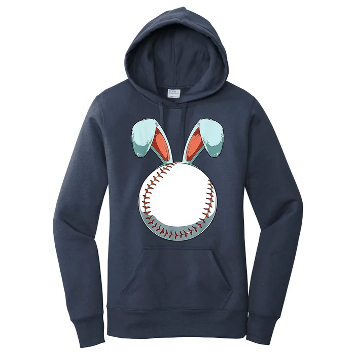 Baseball Bunny Easter Holiday Sport Lover Women's Pullover Hoodie