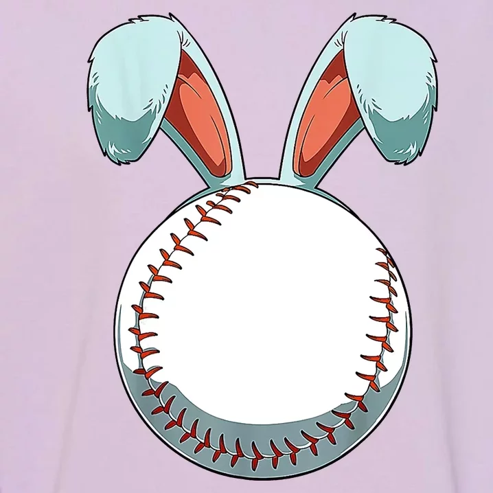 Baseball Bunny Easter Holiday Sport Lover Garment-Dyed Sweatshirt