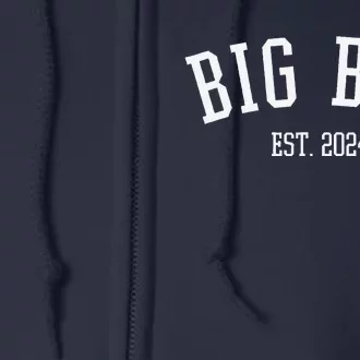 Big Bro Est. 2024 New Big Brother Full Zip Hoodie