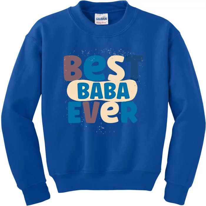 Best Baba Ever Dad Father Persian Arabic Daddy Papa Fathers Gift Kids Sweatshirt