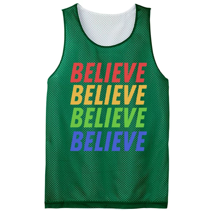 Believe Mesh Reversible Basketball Jersey Tank