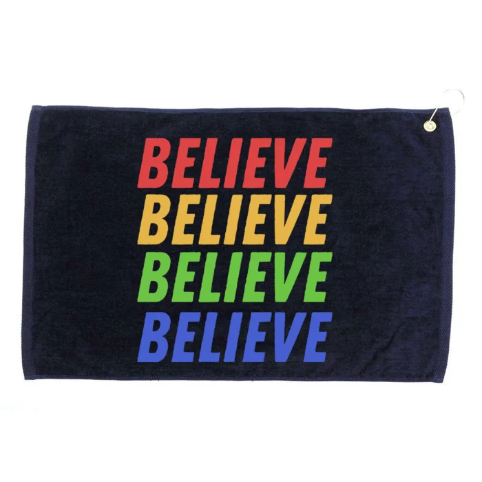 Believe Grommeted Golf Towel