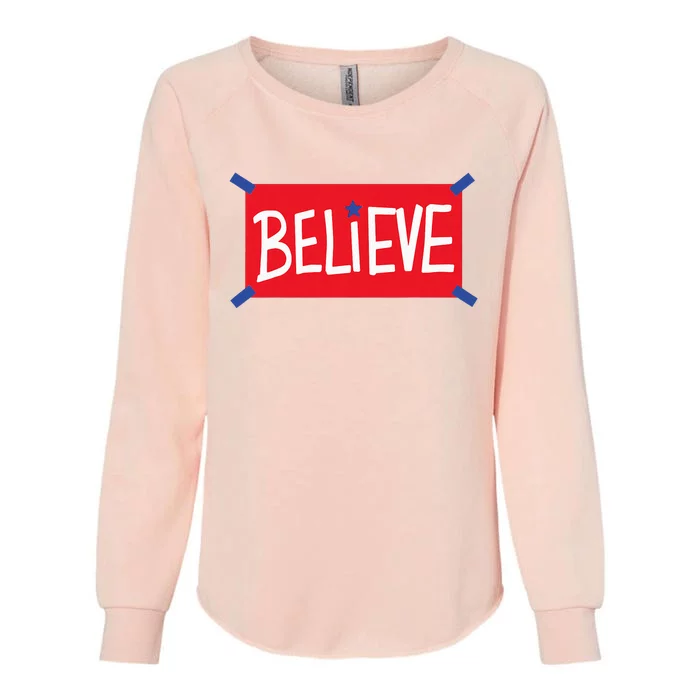 Believe Womens California Wash Sweatshirt