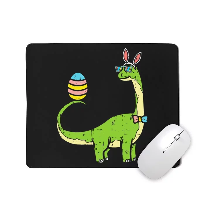 Brontosaurus Bunny Ears Egg Easter Day Dinosaur Dino Mousepad