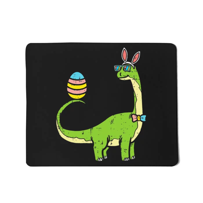 Brontosaurus Bunny Ears Egg Easter Day Dinosaur Dino Mousepad