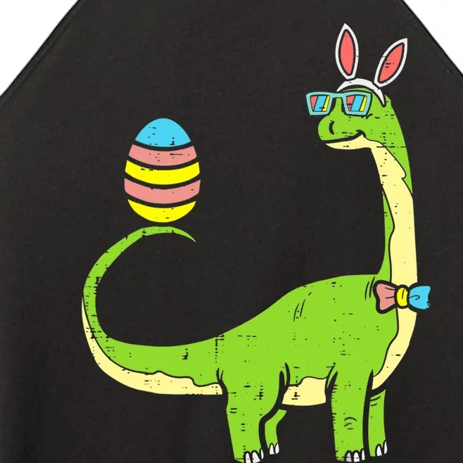 Brontosaurus Bunny Egg Easter Day Dinosaur Dino Boy Women’s Perfect Tri Rocker Tank