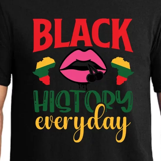 Blackity Black Every Month Black History BHM African Gift Pajama Set