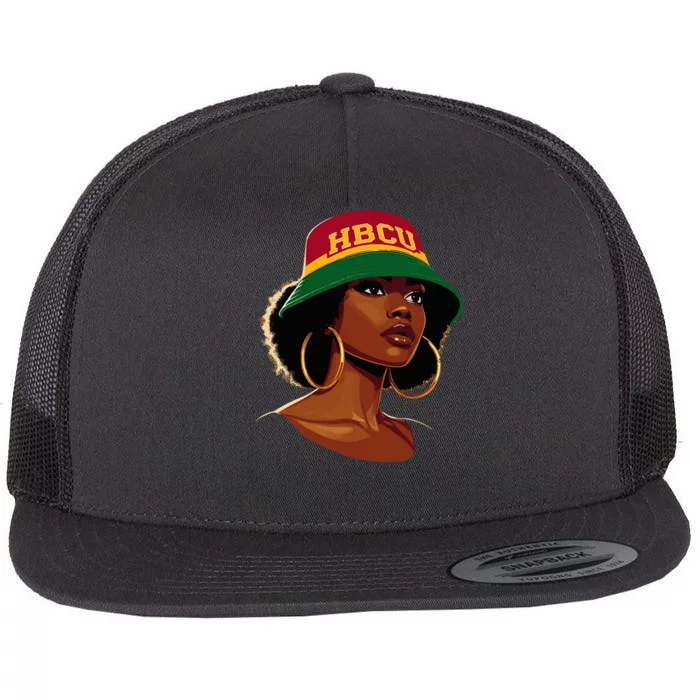 Beautiful Black Educated HBCU Flat Bill Trucker Hat