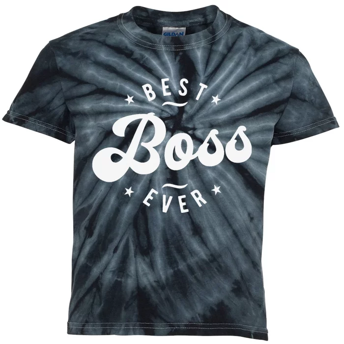 Best Boss Ever Kids Tie-Dye T-Shirt