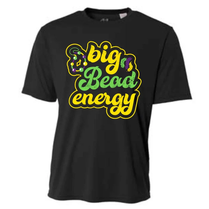 Big Bead Energy Carnival Funny Vintage Mardi Gras Gift Cooling Performance Crew T-Shirt