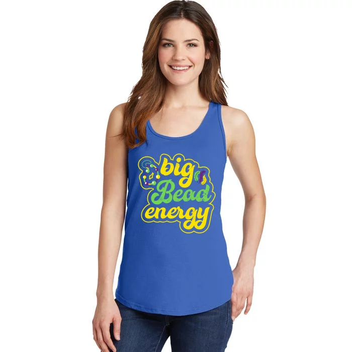 Big Bead Energy Carnival Funny Vintage Mardi Gras Gift Ladies Essential Tank