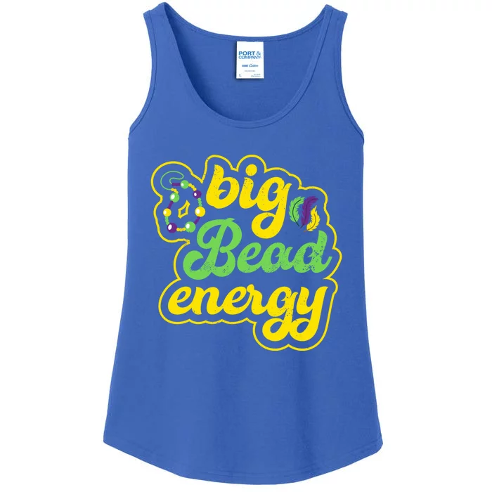 Big Bead Energy Carnival Funny Vintage Mardi Gras Gift Ladies Essential Tank