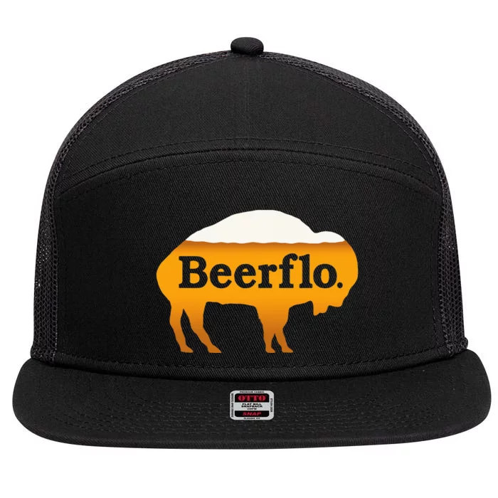 Beerflo 7 Panel Mesh Trucker Snapback Hat