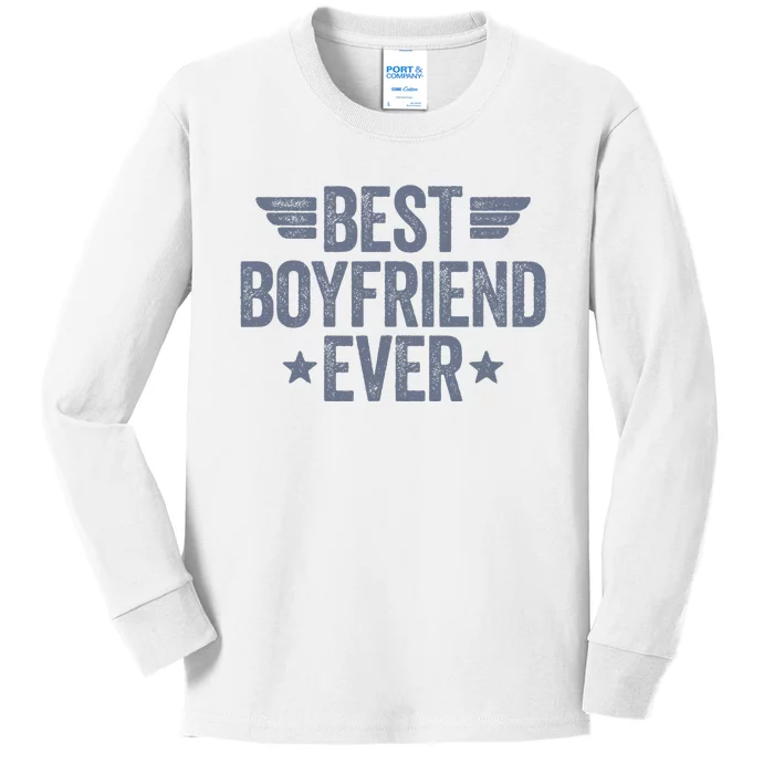 Best Boyfriend Ever Kids Long Sleeve Shirt