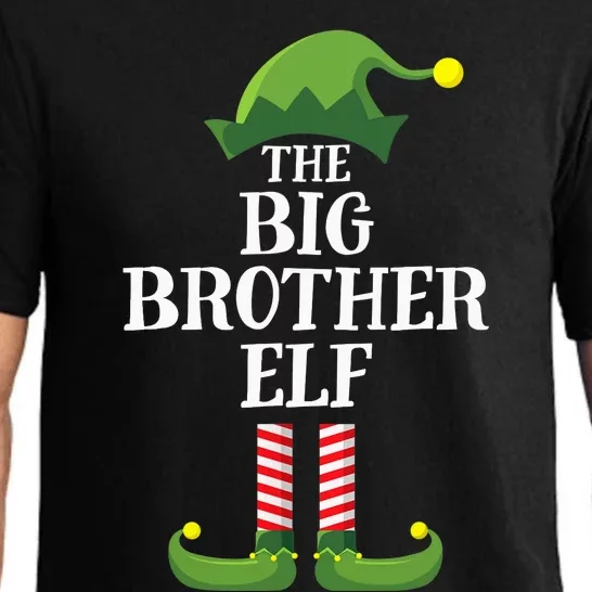 Big Brother Elf Matching Family Group Christmas Party Pajama Set