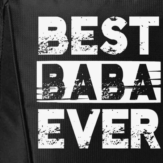 Best Baba Ever Gift For Grandpa Father's Day City Backpack