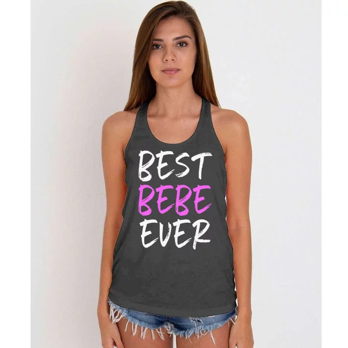 Best Bebe Ever Family Funny Cool Women's Knotted Racerback Tank