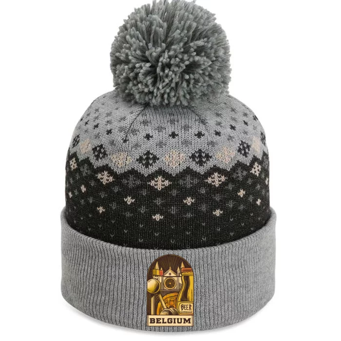 Belgium Beer Europe The Baniff Cuffed Pom Beanie