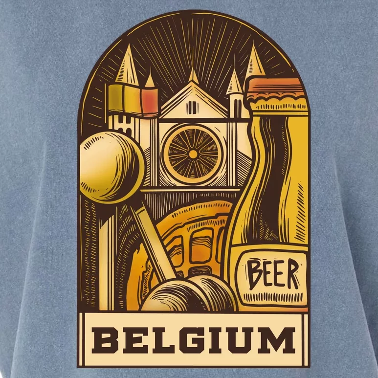 Belgium Beer Europe Garment-Dyed Women's Muscle Tee