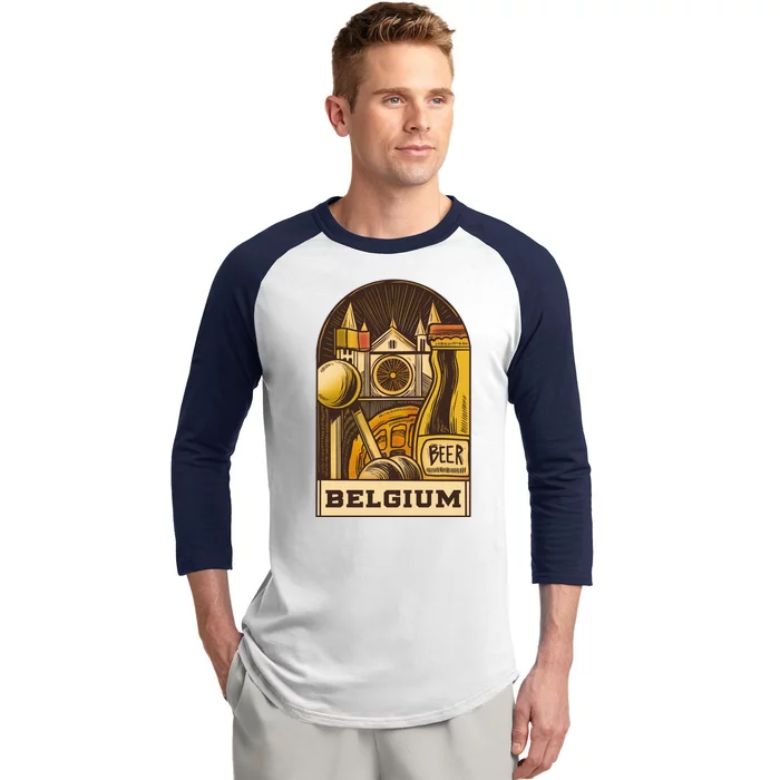 Belgium Beer Europe Baseball Sleeve Shirt