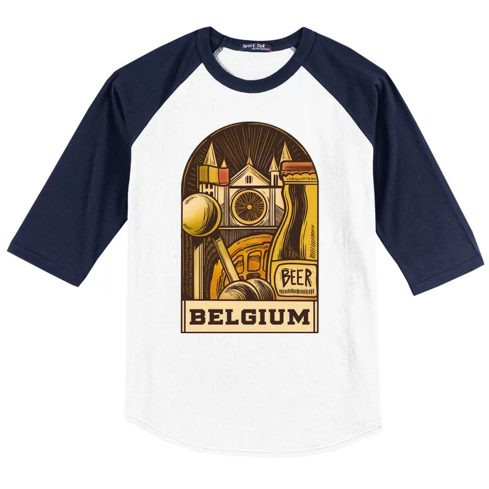 Belgium Beer Europe Baseball Sleeve Shirt