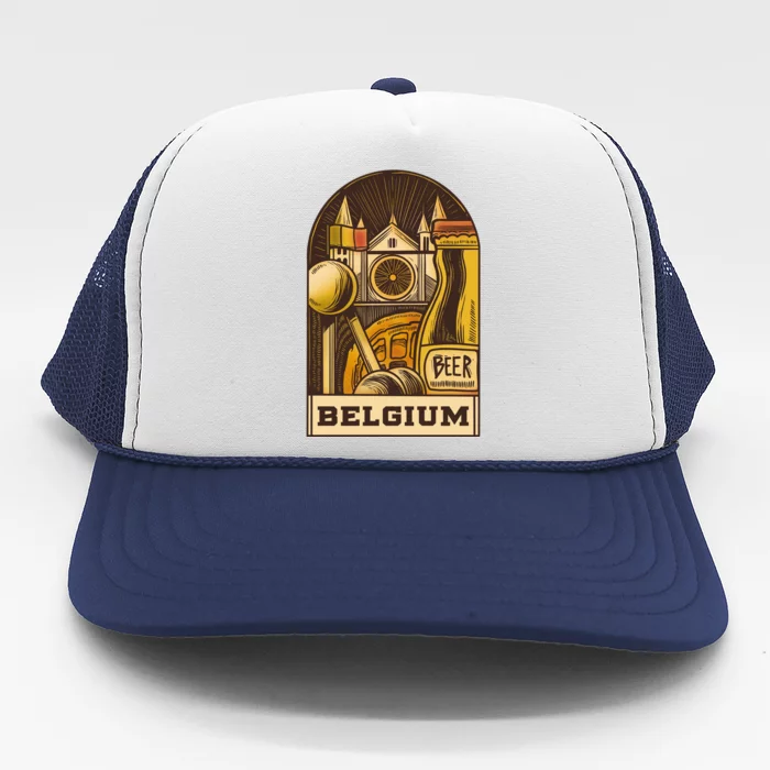 Belgium Beer Europe Trucker Hat