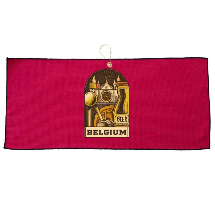 Belgium Beer Europe Large Microfiber Waffle Golf Towel