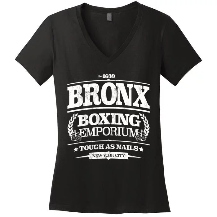 Bronx Boxing Emporium New York City Women's V-Neck T-Shirt