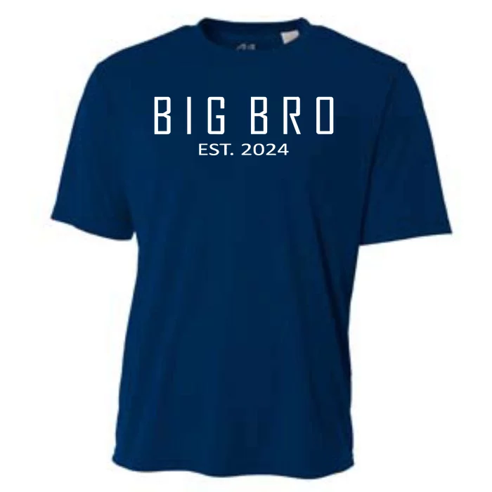 Big Bro Est 2024 Funny First Time Brother Promoted Cooling Performance Crew T-Shirt