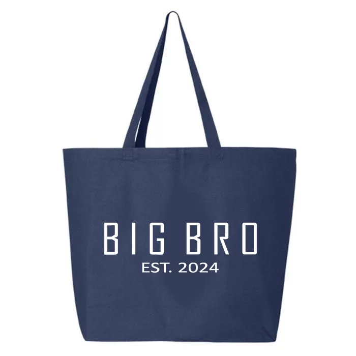 Big Bro Est 2024 Funny First Time Brother Promoted 25L Jumbo Tote