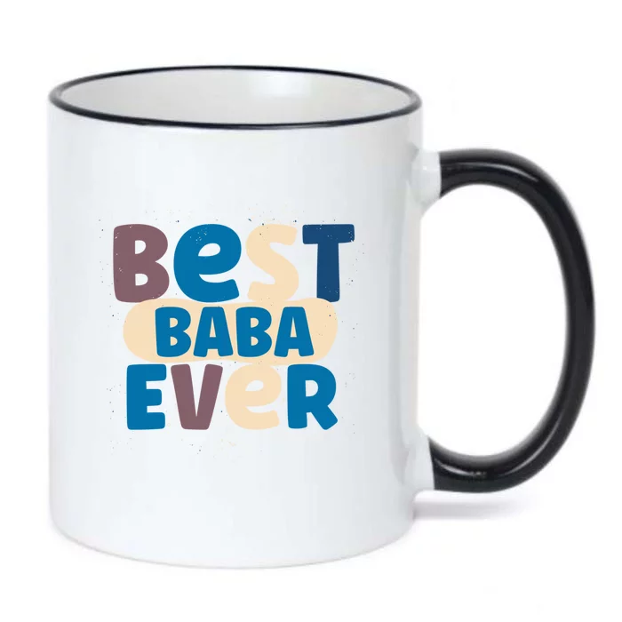 Best Baba Ever Dad Father Persian Arabic Daddy Papa Fathers Gift Black Color Changing Mug