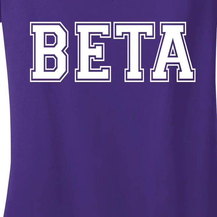 Beta Women's V-Neck T-Shirt