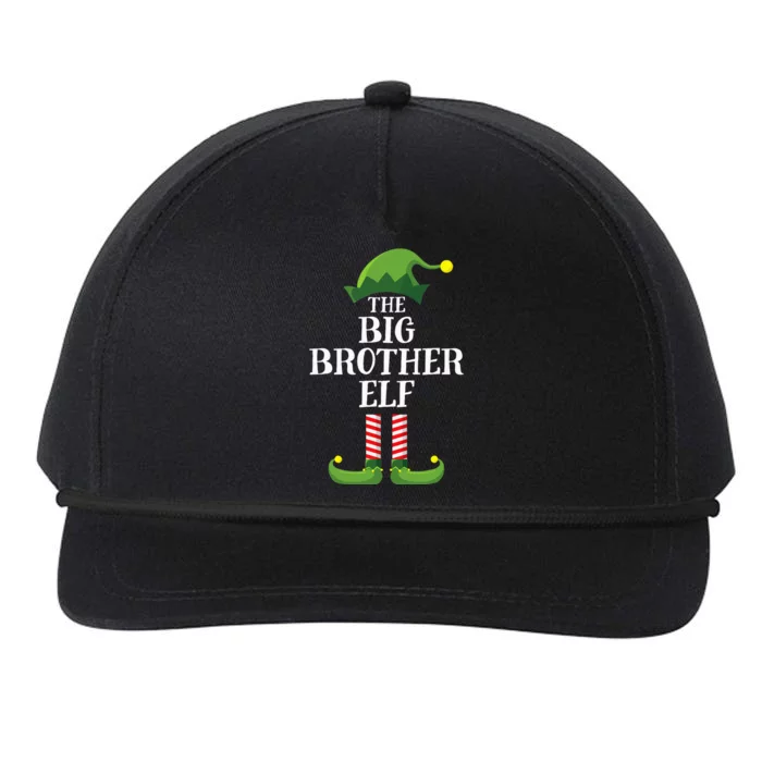 Big Brother Elf Matching Family Group Christmas Party Pyjamas Snapback Five-Panel Rope Hat