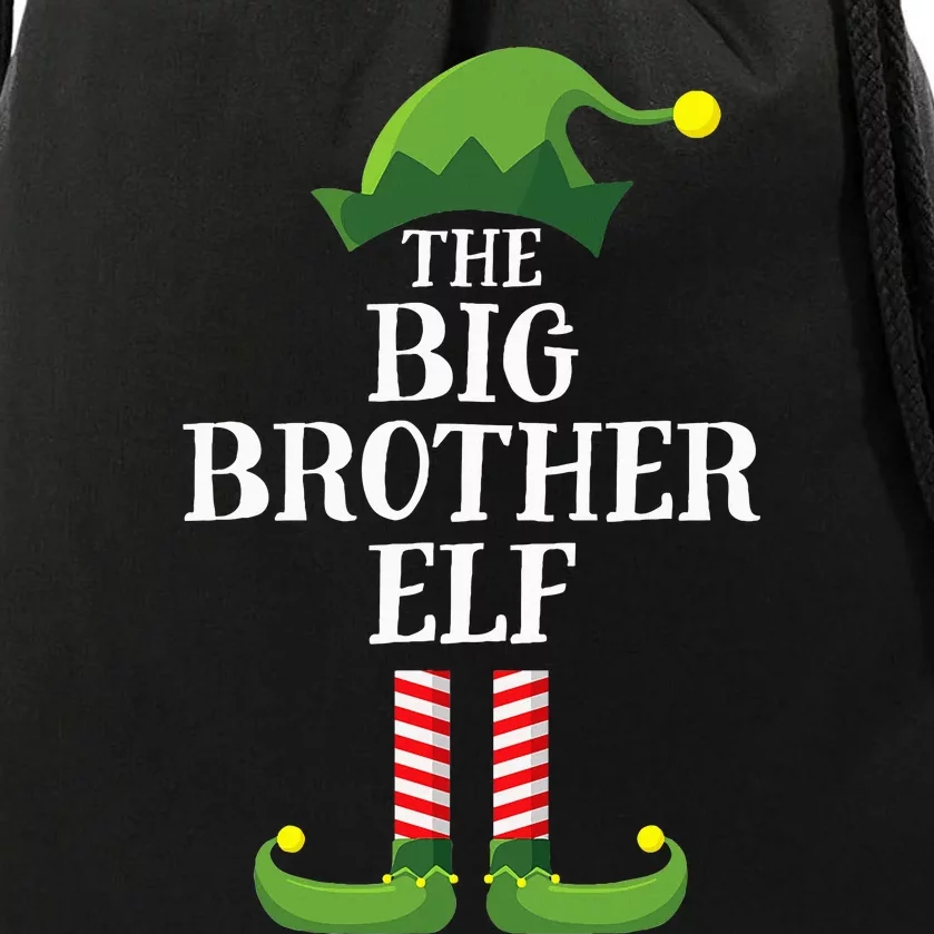 Big Brother Elf Matching Family Group Christmas Party Pyjamas Drawstring Bag