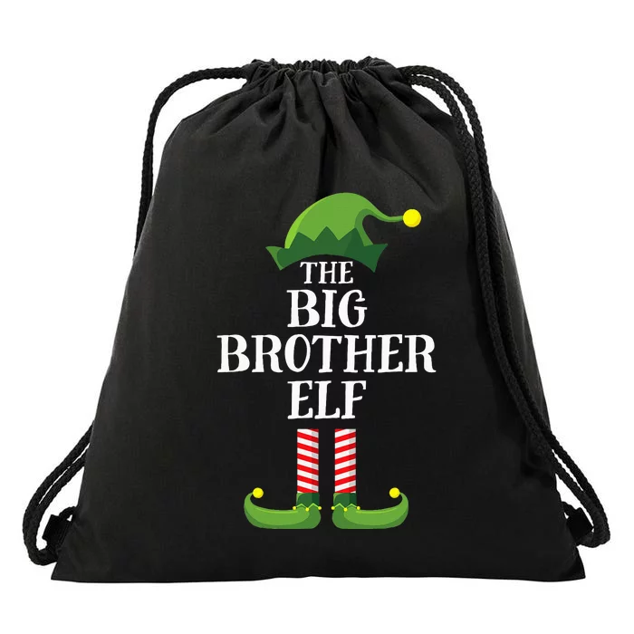 Big Brother Elf Matching Family Group Christmas Party Pyjamas Drawstring Bag