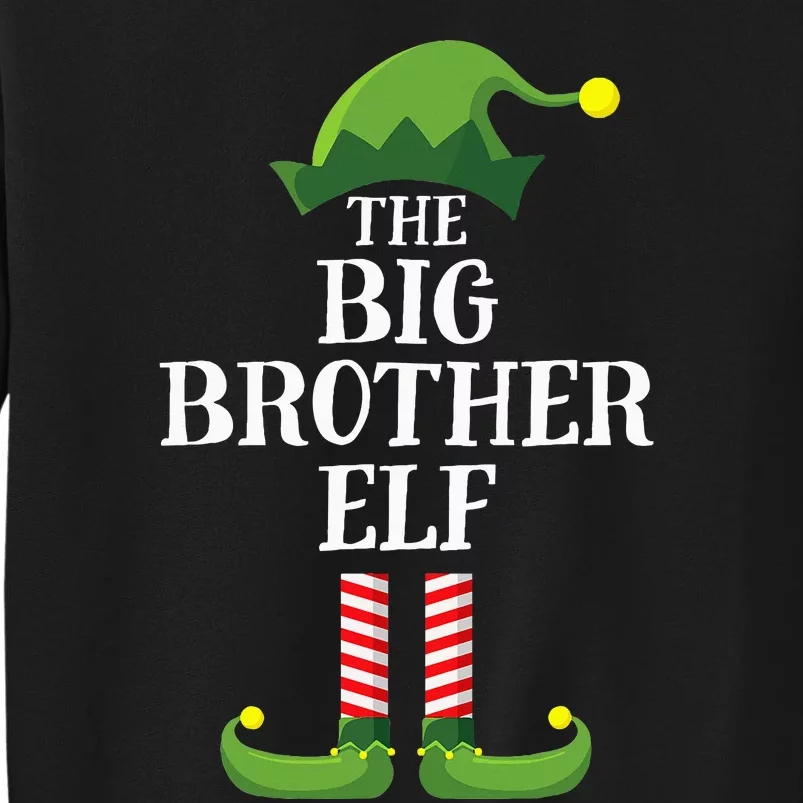 Big Brother Elf Matching Family Group Christmas Party Pyjamas Tall Sweatshirt