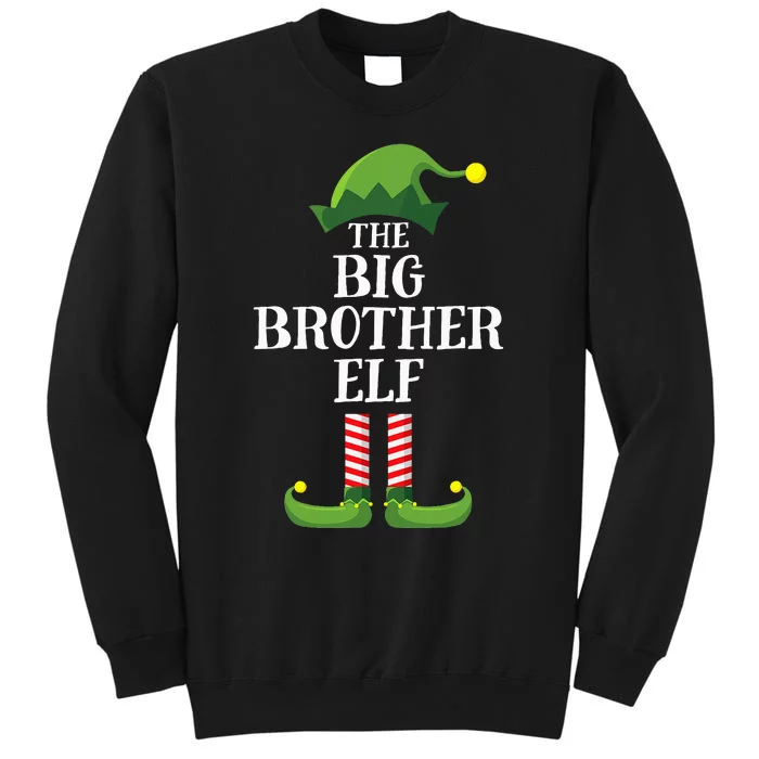 Big Brother Elf Matching Family Group Christmas Party Pyjamas Tall Sweatshirt