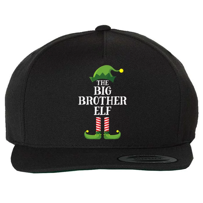 Big Brother Elf Matching Family Group Christmas Party Pyjamas Wool Snapback Cap