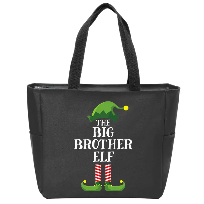 Big Brother Elf Matching Family Group Christmas Party Pyjamas Zip Tote Bag