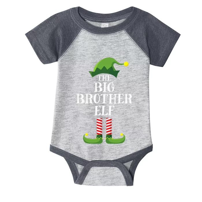 Big Brother Elf Matching Family Group Christmas Party Pyjamas Infant Baby Jersey Bodysuit