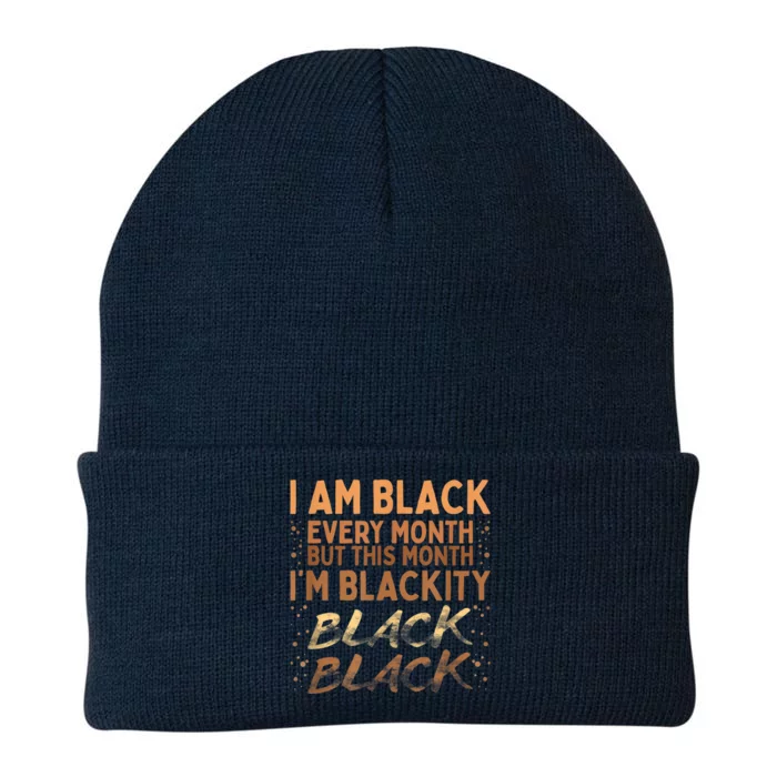 Blackity Black Every Month Black History BHM BLM African Knit Cap Winter Beanie