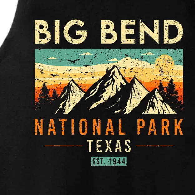 Big Bend Est. 1944 Retro Texas National Park Ladies Tri-Blend Wicking Tank