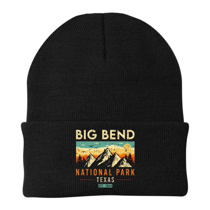 Big Bend Est. 1944 Retro Texas National Park Knit Cap Winter Beanie