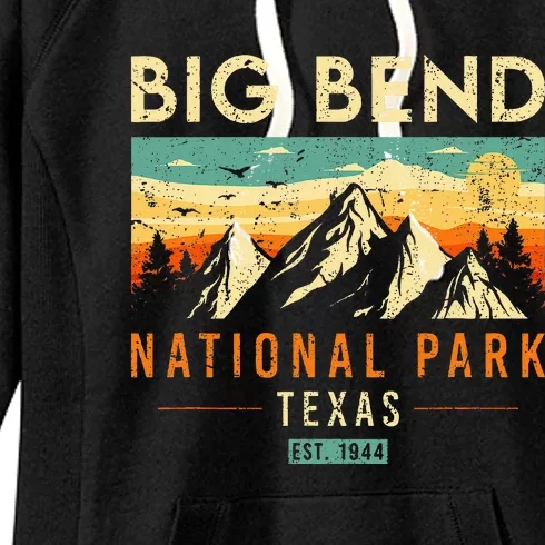 Big Bend Est. 1944 Retro Texas National Park Women's Fleece Hoodie