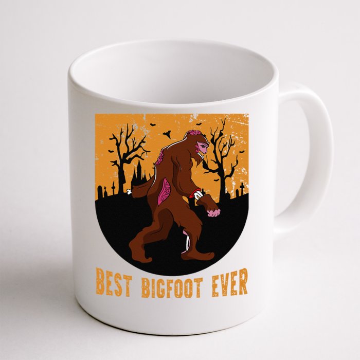 Best Bigfoot Ever Best Halloween Bigfoot Costume Gift Cute Front & Back Coffee Mug